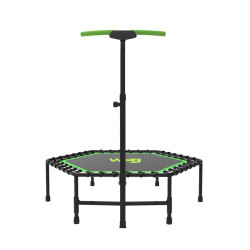 Батут для фітнесу WCG Jumper з поручнем 126 см чорно-зелений