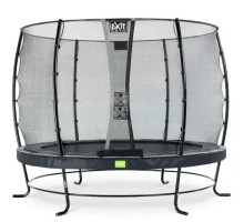 Батут EXIT Elegant Premium  Delux з зовнішньою сіткою 305 см чорний