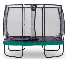 Батут EXIT Elegant Premium з зовнішньою сіткою 214 х 366 см зелений