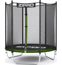 Батут Zipro Jump Pro OUT з зовнішньою сіткою 4 фути 127 см чорно-зелений
