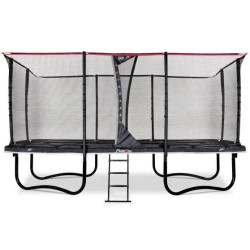 Батут EXIT PeakPro з зовнішньою сіткою 305 х 518 см чорний