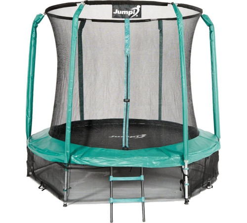 Батут Jumpi Maxy Comfort з внутрішньою сіткою 244 см зелений