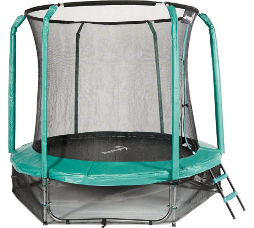 Батут Jumpi Maxy Comfort з внутрішньою сіткою 244 см зелений