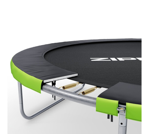 Батут Zipro Jump Pro з зовнішньою сіткою 6 футів 183 см чорно-зелений