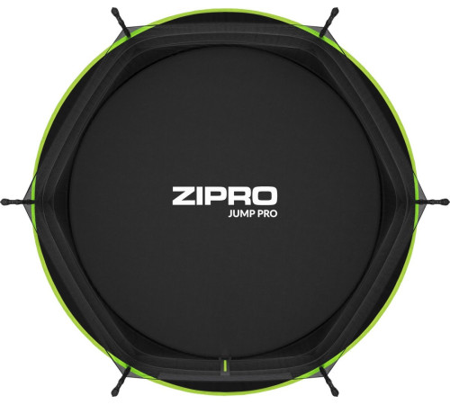 Батут Zipro Jump Pro з зовнішньою сіткою 6 футів 183 см чорно-зелений
