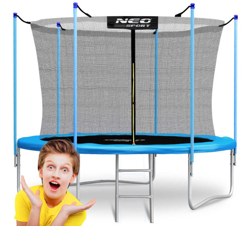 Батут Neo-Sport NS-08W181 з внутрішньою сіткою 8 футів 252 см блакитний Батут Neo-Sport NS-08W181 з внутрішньою сіткою 8 футів 252 см блакитний