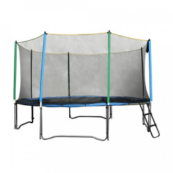  Батут Top Jump з зовнішньою сіткою 366 см блакитно-зелений