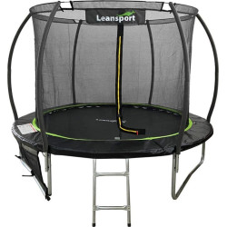Батут Lean Sport 10653 з внутрішньою сіткою 6 футів 183 см чорний