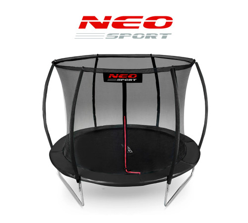 Батут Neo-Sport з внутрішньою сіткою 8 футів 252 см чорний Батут Neo-Sport з внутрішньою сіткою 8 футів 252 см чорний