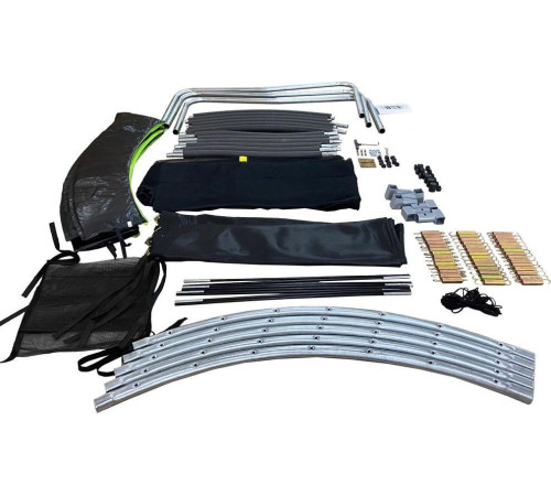Батут Lean Sport 8343 з внутрішньою сіткою 8 футів 244 см чорний Батут Lean Sport 8343 з внутрішньою сіткою 8 футів 244 см чорний