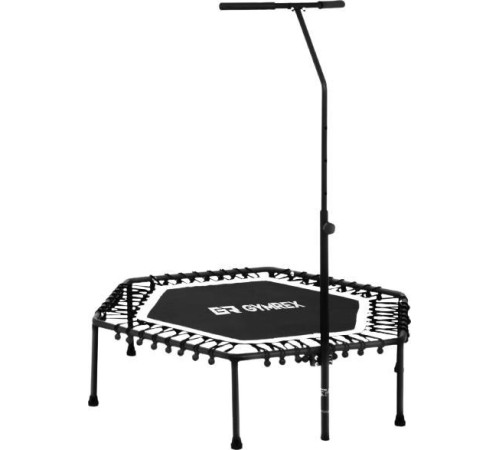 Батут для фітнесу Gymrex fitness GR-HT110B з поручнем 4 фути 124 см чорний