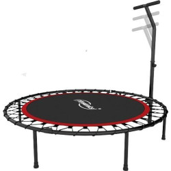 Батут для фітнесу Physionics JG86879 з поручнем 3,5 футів 101 см чорно-червоний