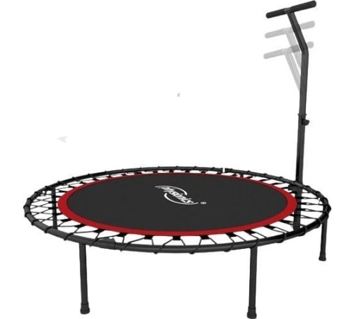 Батут для фітнесу Physionics JG86879 з поручнем 3,5 футів 101 см чорно-червоний