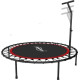 Батут для фітнесу Physionics JG86879 з поручнем 3,5 футів 101 см чорно-червоний