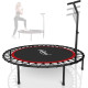 Батут для фітнесу Physionics JG86879 з поручнем 3,5 футів 101 см чорно-червоний