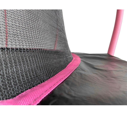 Батут Lean Sport 8341 з внутрішньою сіткою 12 футів 366 см чорно-рожевий