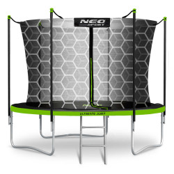 Батут Neo-Sport з внутрішньою 10 футів 312 см чорно-зелений