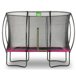 Батут EXIT Silhouette з зовнішньою сіткою 214 х 305 см рожевий