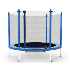 Батут Atleto KRB10 з зовнішньою сіткою 150 см синій