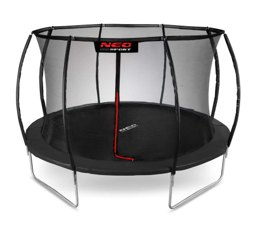 Батут Neo-Sport NS-14C231 із внутрішньою сіткою 14 футів 435 см, чорний