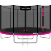 Батут THUNDER OUTSIDE PRO з зовнішньою сіткою 12 футів 366 см чорно-рожевий