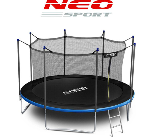 Батут Neo-Sport з внутрішньою сіткою 14 футів 435 см чорно-синій Батут Neo-Sport з внутрішньою сіткою 14 футів 435 см чорно-синій
