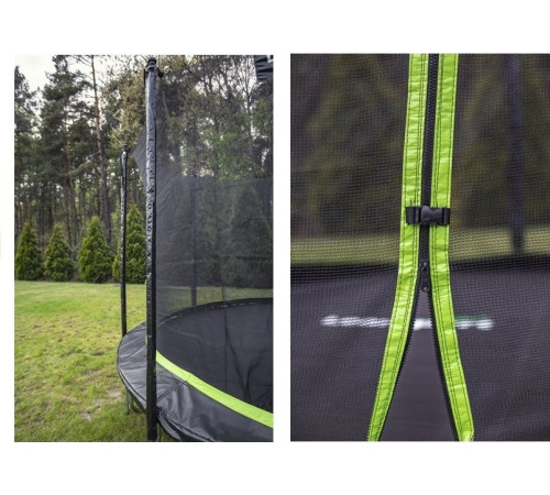 Батут Lean Sport Pro з внутрішньою сіткою 16 футів 487 см чорний