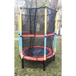 Батут Techsport TX-B7105 з зовнішньою сіткою 138 см різнокольоровий