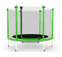 Батут Atleto KRB10 з зовнішньою сіткою 160 см зелений
