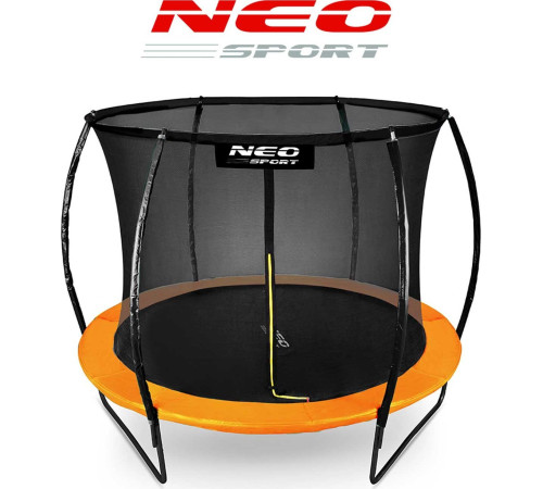 Батут Neo-Sport з внутрішньою сіткою 8,5 футів 252 см чорно-помаранчевий Батут Neo-Sport з внутрішньою сіткою 8,5 футів 252 см чорно-помаранчевий
