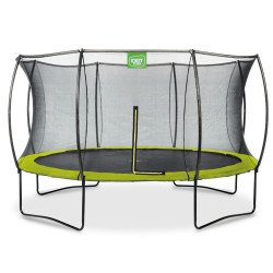 Батут Exit Silhouette з зовнішньою сіткою 366 см зелений