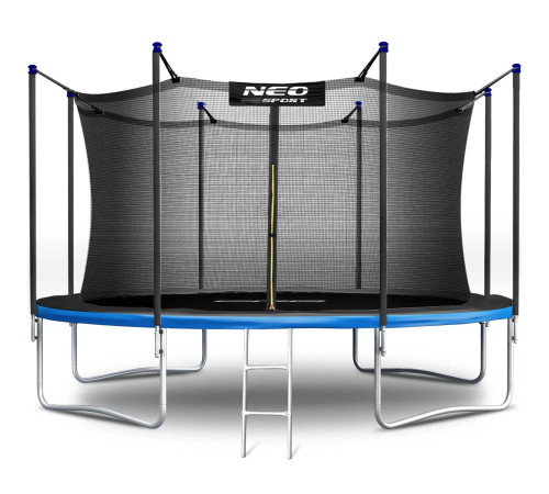 Батут Neo-Sport NS-15W241 із внутрішньою сіткою 15 футів 465 см, чорно-синій