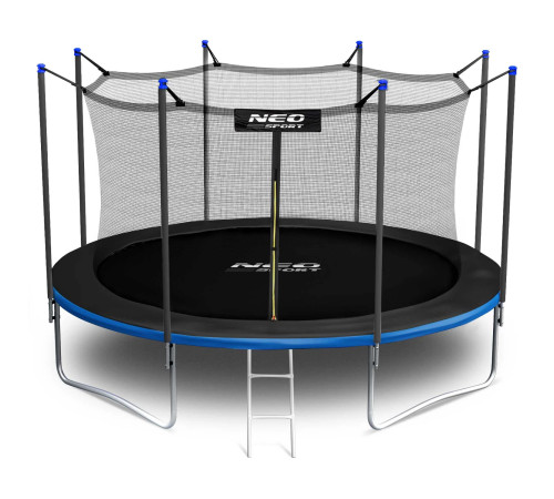 Батут Neo-Sport NS-15W241 із внутрішньою сіткою 15 футів 465 см, чорно-синій