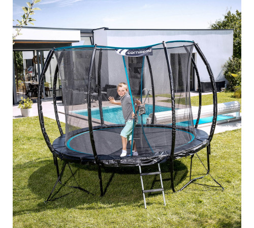 Батут CORNILLEAU 312081 з внутрішньою сіткою 8 футів 244 см чорний Батут CORNILLEAU 312081 з внутрішньою сіткою 8 футів 244 см чорний