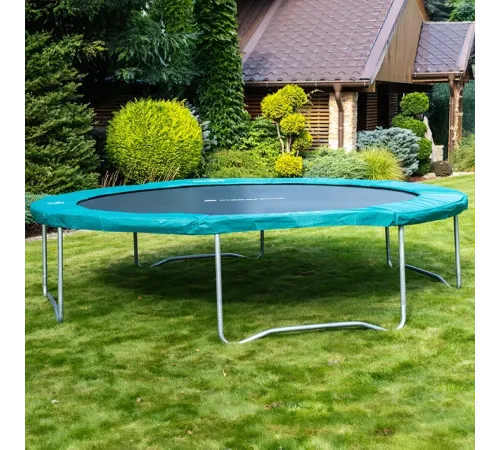 Батут inSPORTline Green без сітки 430 см зелений Батут inSPORTline Green без сітки 430 см зелений