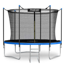 Батут Neo-Sport NS-06W241 з зовнішньою сіткою 6 футів 183 см чорно-синій