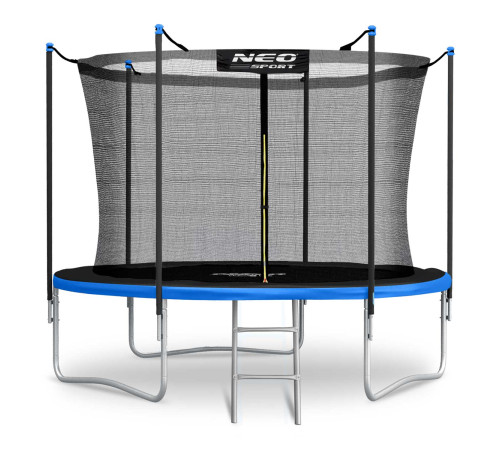 Батут Neo-Sport NS-06W241 з зовнішньою сіткою 6 футів 183 см чорно-синій