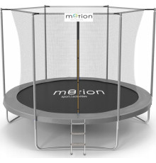 Батут Jumi Motion Sport Line OM-710115 з внутрішньою сіткою 10 футів 305 см чорно-сірий