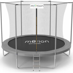 Батут Jumi Motion Sport Line OM-710115 з внутрішньою сіткою 10 футів 305 см чорно-сірий