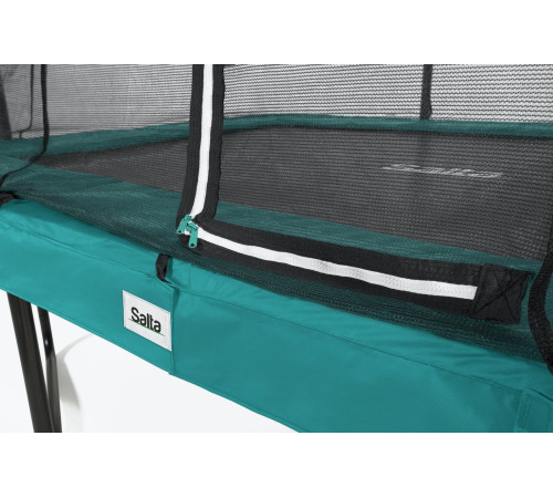 Батут Salta Comfort Edition з зовнішньою сіткою 305 x 214 см зелений