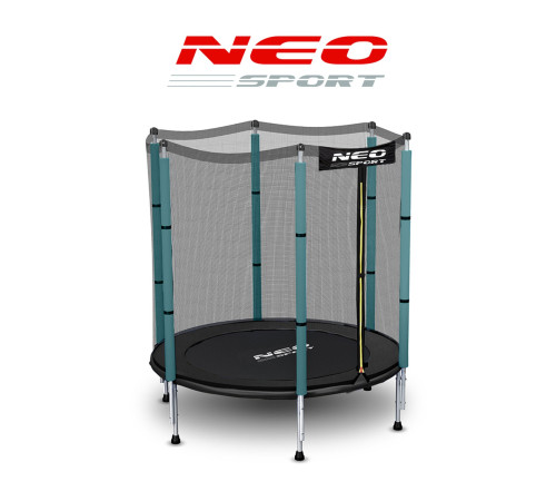 Батут Neo-Sport з зовнішньою сіткою 4,5 футів 140 см зелений Батут Neo-Sport з зовнішньою сіткою 4,5 футів 140 см зелений