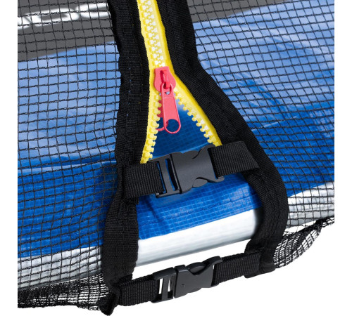 Батут Gymrex GR-TR01 з зовнішньою сіткою 8 футів 244 см чорно-синій Батут Gymrex GR-TR01 з зовнішньою сіткою 8 футів 244 см чорно-синій