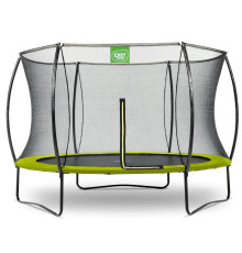 Батут з захисною сіткою EXIT Silhouette 305 см, зелений