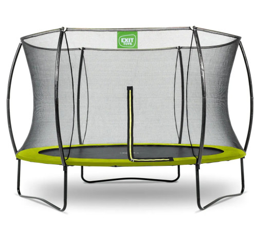 Батут з захисною сіткою EXIT Silhouette 305 см, зелений