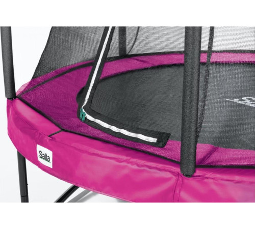 Батут Salta Comfort Edition з зовнішньою сіткою 153 см рожевий
