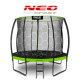 Батут Neo-Sport NS-08C221 з внутрішньою сіткою 8 футів 252 см чорно-зелений