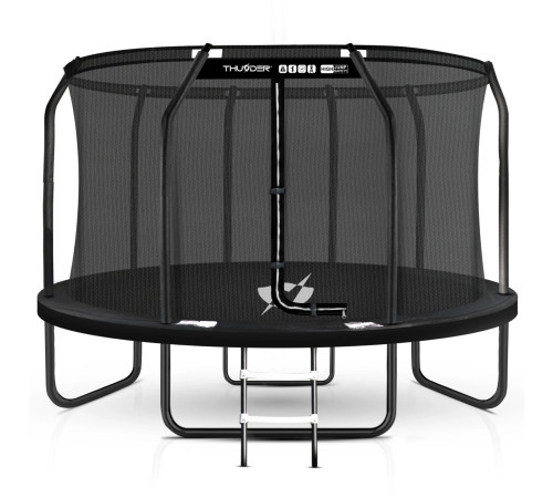 Батут THUNDER INSIDE ELITE з внутрішньою сіткою 14 футів 427 см чорний