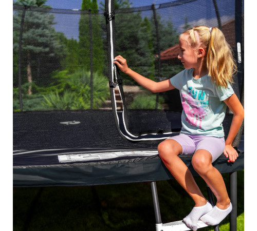 Батут THUNDER INSIDE ELITE з внутрішньою сіткою 14 футів 427 см чорний