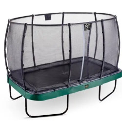 Батут EXIT Elegant Premium прямокутний 244 х 427 см - чорно-зелений