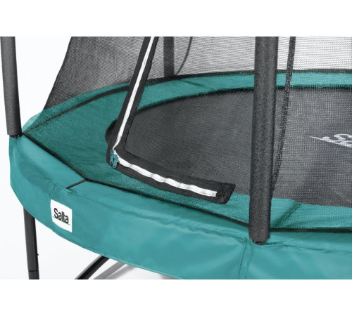 Батут Salta Comfort Edition з зовнішньою сіткою 213 см зелений